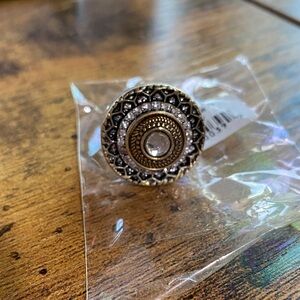 NEW Lotti Dotti Gold and Silver Ring with extra gems